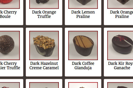 Chocolate shop website